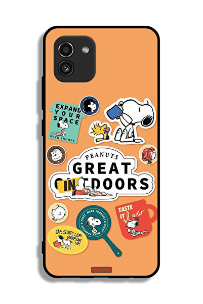 Tolwak غطاء حماية لهاتف سامسونج جالكسي A03 بملصقات الفول السوداني