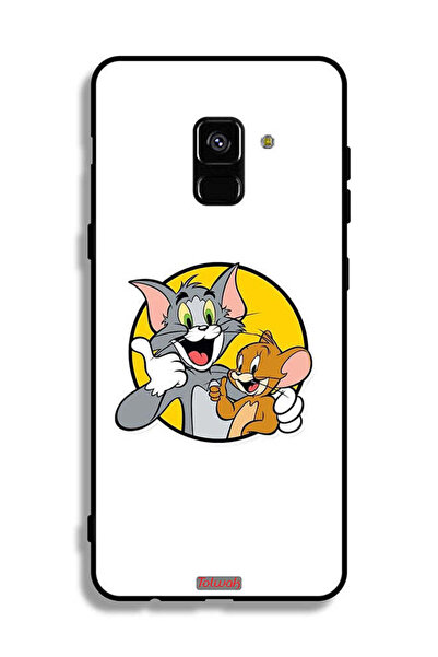 Tolwak غطاء حماية لهاتف Samsung Galaxy A8 Plus (2018) بتصميم توم وجيري