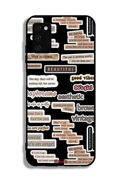 Tolwak Samsung Galaxy A02s Protective Case Cover Beautiful Quotes Stickers