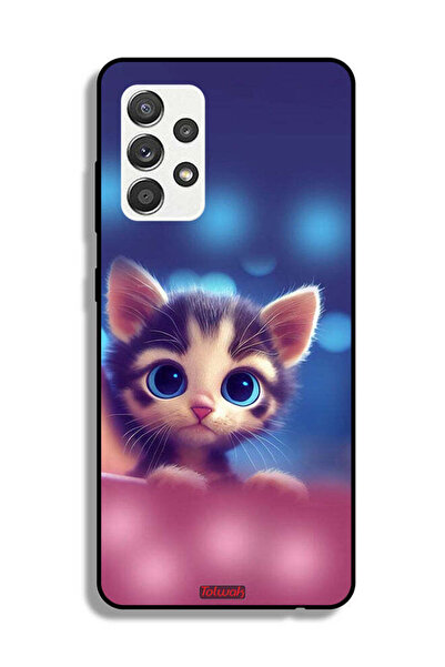 Tolwak Samsung Galaxy M32 5G Protective Case Cover Little Cat
