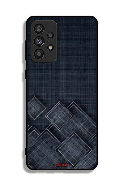 Tolwak Samsung Galaxy A73 5G Protective Case Cover Squares Pattern On Cloth