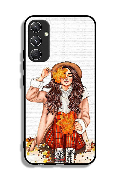 Tolwak غطاء حماية لهاتف سامسونج جالاكسي A34 5G يحمل صورة أوراق الخريف