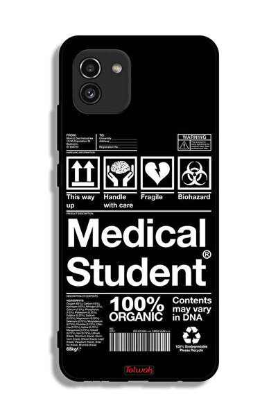 Tolwak غطاء حماية لهاتف Samsung Galaxy A03، ملصق طالب الطب