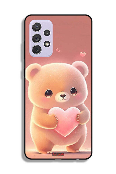 Tolwak غطاء حماية لهاتف سامسونج جالاكسي A72 5G باندا صغير لطيف يحمل قلبًا