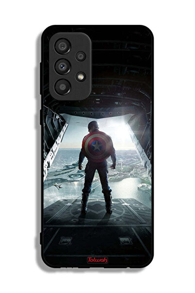 Tolwak Samsung Galaxy A33 5G Protective Case Cover Portrait Display Captain America