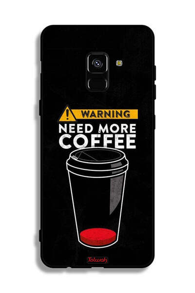 Tolwak غطاء حماية لهاتف Samsung Galaxy A8 Plus (2018) - Need More Coffee