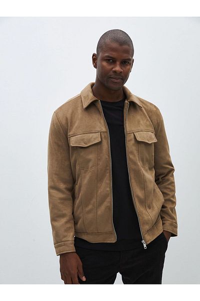 LC Waikiki Lcw Vision Slim Fit Shirt Collar Men's Suede Coat