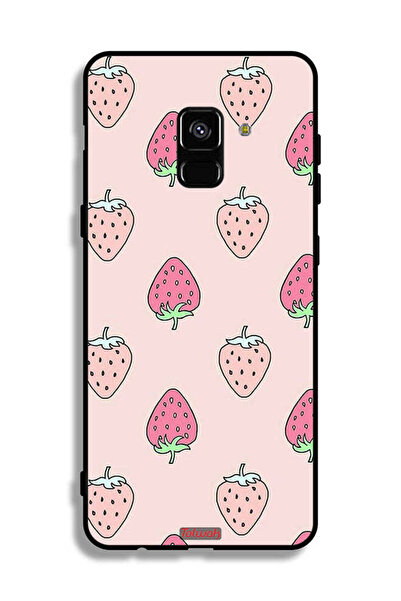 Tolwak غطاء حماية لهاتف Samsung Galaxy A8 Plus (2018) بتصميم أيقونة الفراولة