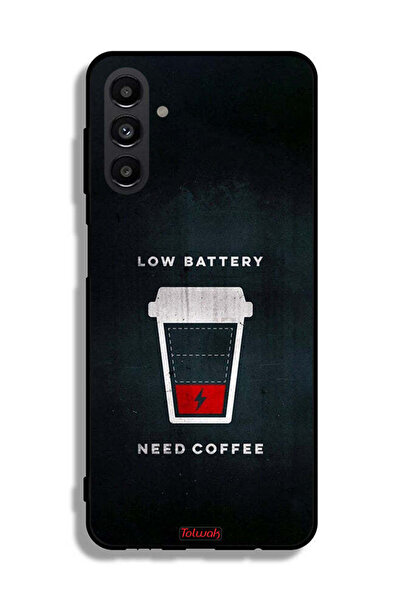 Tolwak Samsung Galaxy A13 5G Protective Case Cover Low Battery Need Coffee