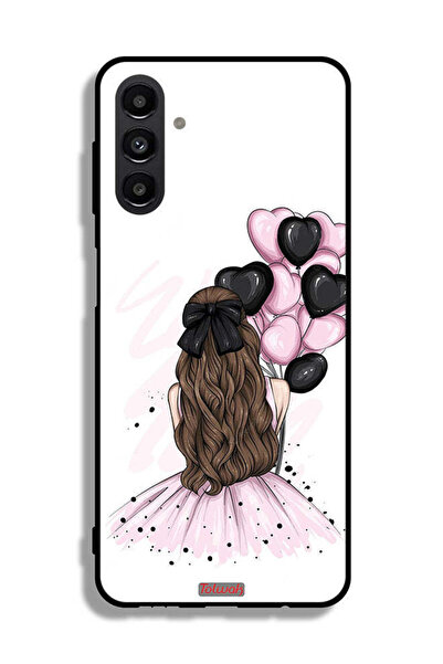 Tolwak Samsung Galaxy A13 5G Protective Case Cover Holding Balloons Girl Art