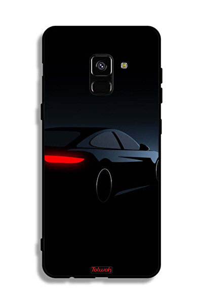 Tolwak غطاء حماية لهاتف Samsung Galaxy A8 Plus (2018) بلون السيارة الداكنة
