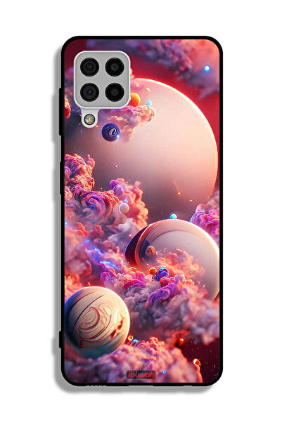 Tolwak غطاء حماية لهاتف سامسونج جالاكسي A22 4G بتصميم غيوم وفن تجريدي