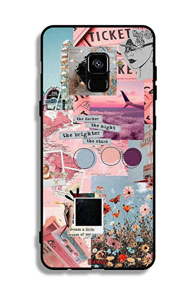 Tolwak غطاء حماية لهاتف سامسونج جالكسي A8 بلس (2018) - أظلم الليل وأشرق النجوم