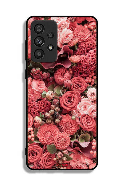 Tolwak Samsung Galaxy A73 5G Protective Case Cover Peach Roses