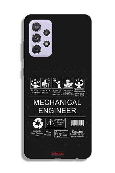 Tolwak غطاء حماية لهاتف Samsung Galaxy A72 5G، ملصق مهندس ميكانيكي