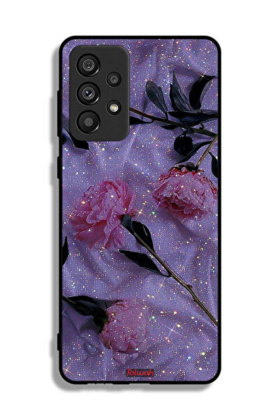 Tolwak غطاء حماية لهاتف سامسونج جالاكسي A73 5G بنقشة ورود لامعة