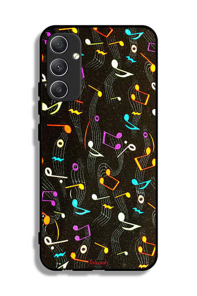 Tolwak غطاء حماية لهاتف Samsung Galaxy A34 5G بنمط قماش موسيقي