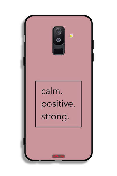 Tolwak غطاء حماية لهاتف سامسونج جالكسي A6 بلس (2018) - هادئ، إيجابي، قوي