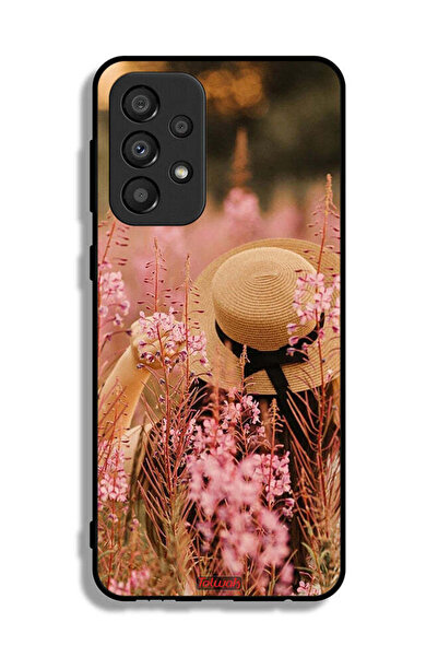 Tolwak غطاء حماية لهاتف Samsung Galaxy A33 5G بتصميم فتاة قبعة مزينة بالزهور