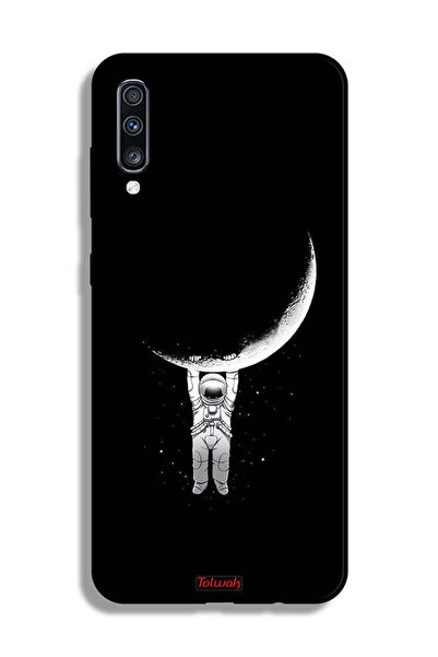 Tolwak غطاء حماية لهاتف سامسونج جالكسي A70 معلق على سطح القمر