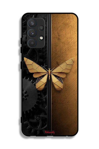 Tolwak Samsung Galaxy A32 4G Protective Case Cover Steel Butterfly