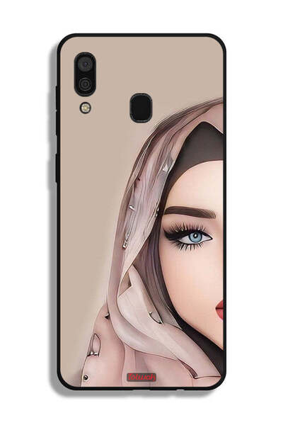 Tolwak غطاء حماية لهاتف سامسونج جالاكسي A20 بتصميم فتاة نصف وجه