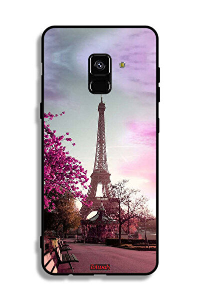 Tolwak غطاء حماية لهاتف سامسونج جالاكسي A8 بلس (2018) بتصميم برج إيفل