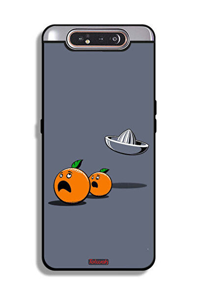 Tolwak غطاء حماية لهاتف سامسونج جالكسي A80 بتصميم فني رقمي بسيط وفكاهي