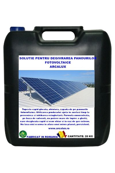 ARCA LUX Solutie pentru degivrarea panourilor solare, Arca Lux, bidon 20 KG