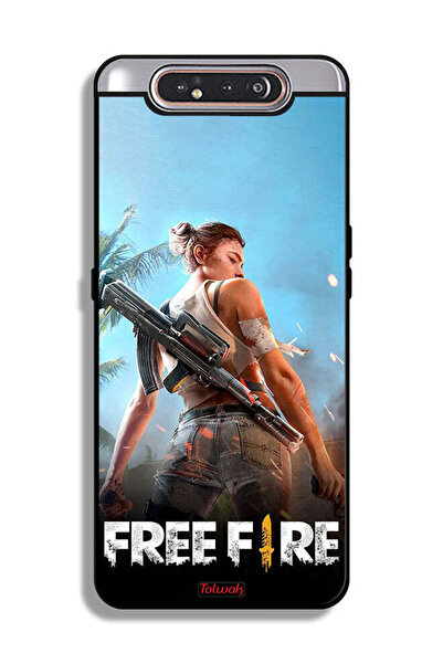 Tolwak غطاء حماية لهاتف Samsung Galaxy A80 بتصميم فري فاير
