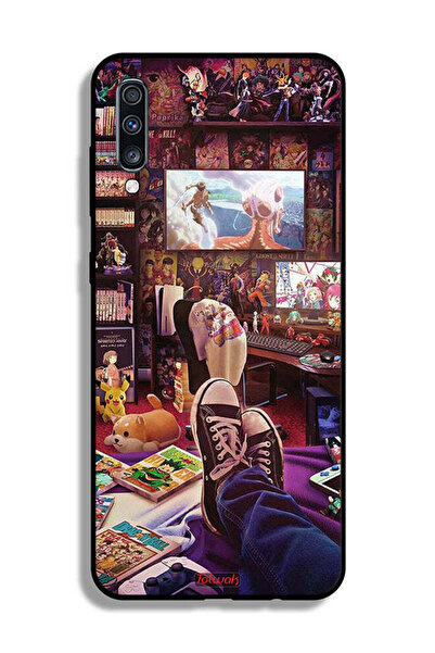 Tolwak غطاء حماية لهاتف Samsung Galaxy A70 من Comic Zone