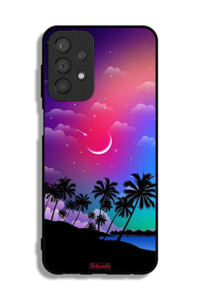 Tolwak Samsung Galaxy A23 Protective Case Cover Moon In Night Art