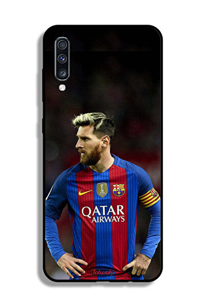 Tolwak غطاء حماية لهاتف سامسونج جالاكسي A70 ميسي برشلونة