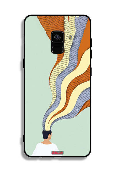 Tolwak غطاء حماية لهاتف Samsung Galaxy A8 Plus (2018) بتصميم Data In Mind Art