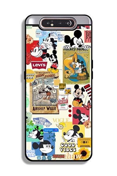 Tolwak غطاء حماية لهاتف سامسونج جالكسي A80 - اختر السعادة والملصقات