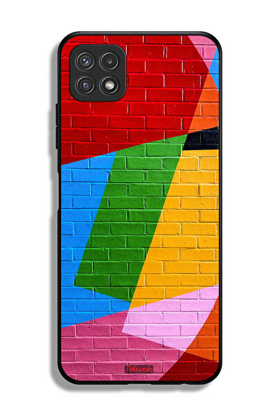 Tolwak Samsung Galaxy A22 5G Protective Case Cover Colorful Wall Painting