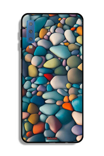 Tolwak غطاء حماية لهاتف Samsung Galaxy A7 (2018) بنمط تجريدي من الأحجار