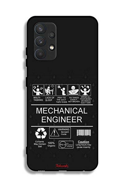 Tolwak غطاء حماية لهاتف سامسونج جالاكسي A32 4G، ملصق مهندس ميكانيكي