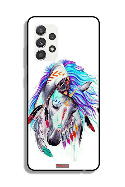 Tolwak Samsung Galaxy M32 5G Protective Case Cover Horse
