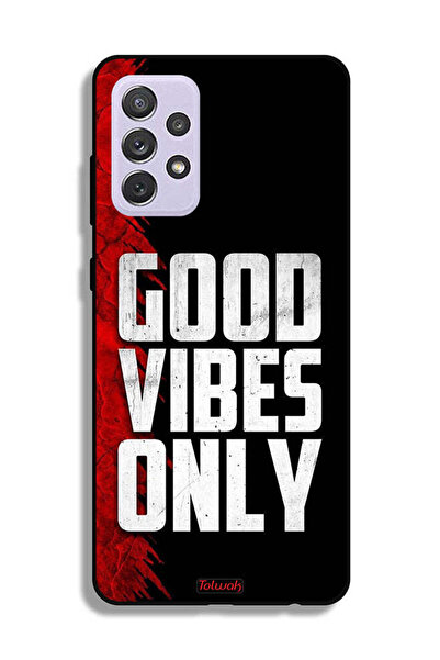 Tolwak Samsung Galaxy A72 5G Protective Case Cover Good Vibes Only