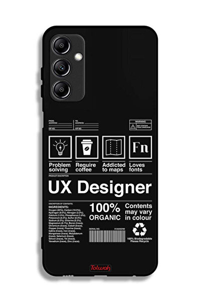 Tolwak Samsung Galaxy A24 4G Protective Case Cover Ux Designer Sticker