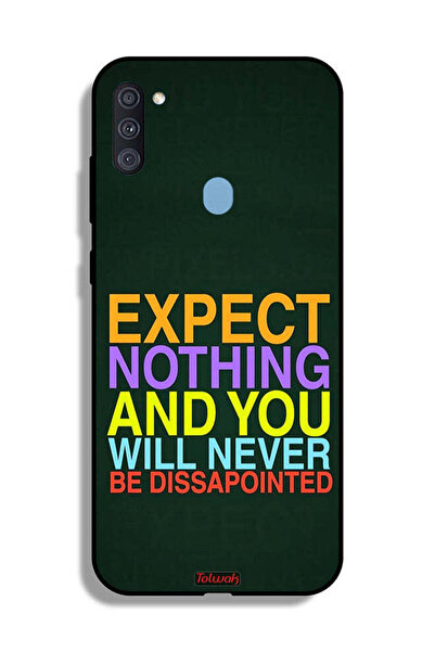 Tolwak Samsung Galaxy A11 Protective Case Cover Expect Nothing And You Will N...