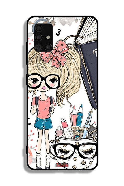 Tolwak Samsung Galaxy A51 4G Protective Case Cover Unicorn Girl Art