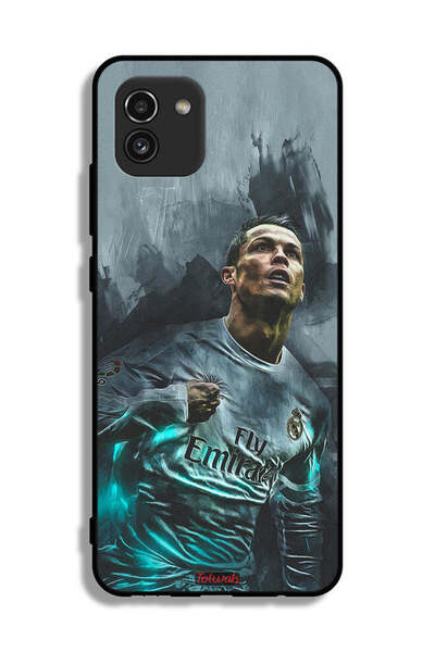 Tolwak غطاء حماية لهاتف سامسونج جالاكسي A03 برسومات كريستيانو رونالدو