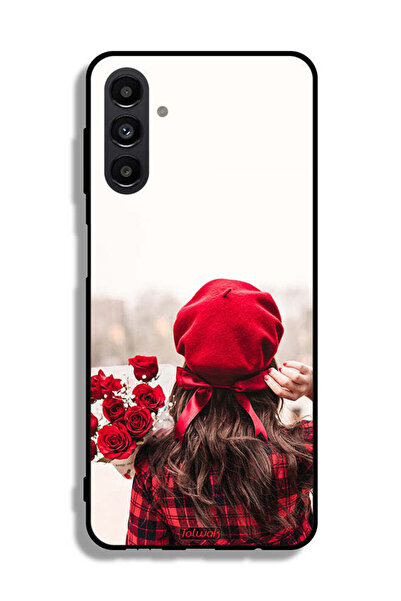 Tolwak Samsung Galaxy A13 5G Protective Case Cover Holding Flowers