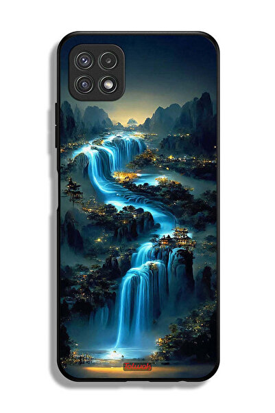 Tolwak غطاء حماية لهاتف سامسونج جالاكسي A22 5G بتصميم شلال فني