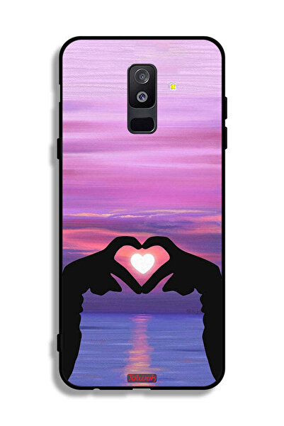 Tolwak غطاء حماية بتصميم قلب وقمر من سامسونج جالكسي A6 بلس (2018)