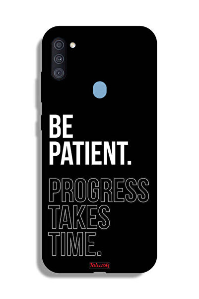 Tolwak غطاء حماية لهاتف Samsung Galaxy A11 - كن صبورًا، فالتقدم يستغرق وقتًا