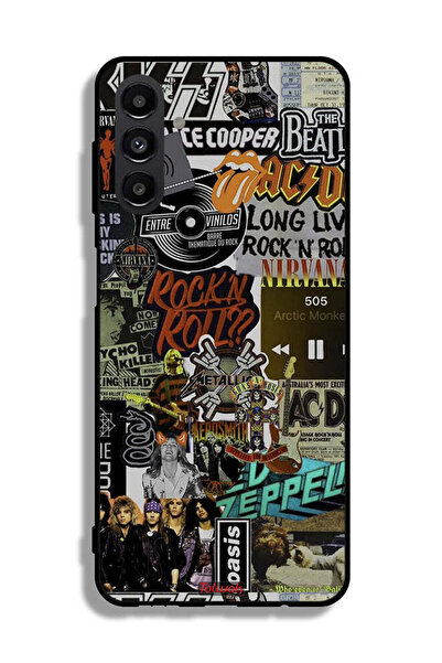 Tolwak غطاء حماية لهاتف سامسونج جالكسي A04s، تحيا موسيقى الروك آند رول