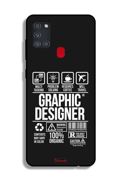 Tolwak Samsung Galaxy A21s Protective Case Cover Graphic Designer Sticker